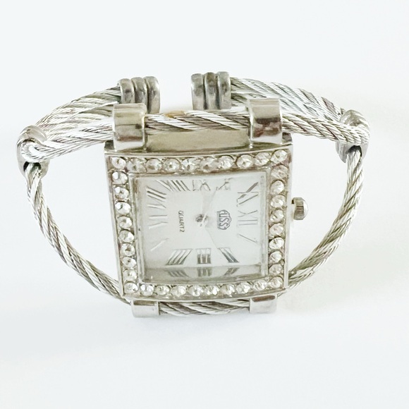 New Watch Bracelet 25mm Square Case Crystal Bezel Quartz main image 6